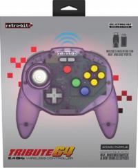 Retro-Bit Tribute64 2.4G V2 Pad PC Switch N64 Purple