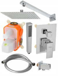 ZESTAW PRYSZNICOWY PODTYNKOWY NATRYSKOWY DESZCZOWNICA 20X20 KOMPLET ESTIVA