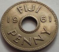 3134 - Fidżi 1 pens, 1961