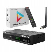 Tuner DVB-T2 DekoTV H.265 PRO2 + Tuner DVB-T2 DekoTV USB WiFi DekoTV