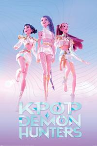Plakat ścienny K-Pop Demon Hunters Huntrix na ścianę do pokoju 61x91,5 cm