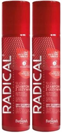 2x Radical Suchy Szampon z Odżywką Do Włosów Zniszczonych i Osłabionych 2w1