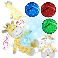 ŻYRAFA MASKOTKA GRAJĄCA USYPIACZ PRZYTULANKA LAMPKA NOCNA 2w1 KOŁYSANKI