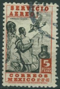 Mexico 5 Pesos - Tubylcy , Samolot