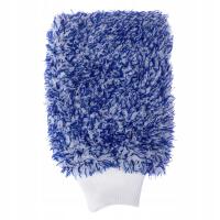 Rękawica do mycia samochodów z dużą ilością piany i chłonnej wody z mikrofibry do niebieskich ubrań