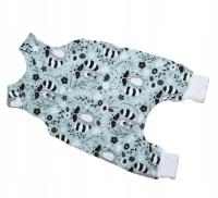 BAWEŁNIANY RAMPERS SZOPY J.NOWY 0-2M 44-50-56