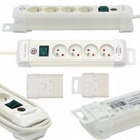 Przedłużacz listwowy Brennenstuhl 1,8 m 4 szt. gniazd biały