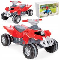 Quad na Pedały Dla Dziecka 3+ Czerwony Mały 100cm Klakson Do 35KG Pilsan
