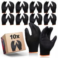 10 пар полиуретановых рабочих перчаток RTEPO качество PU Roz 9