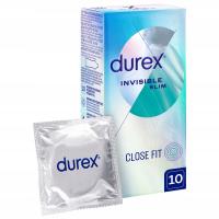 DUREX INVISIBLE close fit 10 тонкие презервативы для маленького пениса