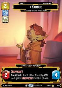 Star Wars Unlimited Yaddle, A Chance To Make Things Right