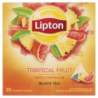 Herbata czarna aromatyzowana Lipton Owoce Tropikalne piramidki 20 szt. 36g