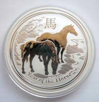 AUSTRALIA 2 $ 2014 LUNAR ROK KONIA 2 UNCJE SREBRO