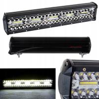 LAMPA ROBOCZA PANEL LED BAR 38 cm 300W 12 24V CREE DALEKOSIĘŻNA QUAD