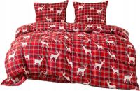 Komplet POŚCIEL 160x200 +2 POSZEWKI PRZEŚCIERADŁO Pościel Świąteczna WYBÓR