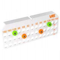 Przymiar do wiercenia otworów pod uchwyty meblowe - tuleja 15mm. 192/70mm