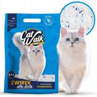 Żwirek silikonowy dla kota bezpyłowy CatWalk Diamonds 3,8L