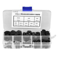 NAKRĘTKA SZEŚCIOKĄTNA NA KLUCZ PLASTIK 140 SZT M2 - M10