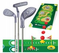 MINI GOLF, ZESTAW DLA DZIECI DO GRY W MINI GOLFA, PLANSZA + KIJE + AKCESORI