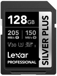 Karta Lexar Professional Silver Plus SDXC 128 GB Class 10 UHS-I/U3 V30