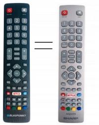 UNIWERSALNY PILOT DO TV SHARP SMART LED 4K UHD