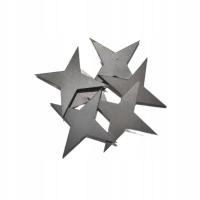 Mini 6x shuriken stalowy