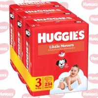 Pieluchy Huggies Little Movers Rozmiar 3 (4-9kg) 234szt.