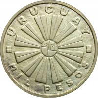 Urugwaj, 1.000 pesos 1969, FAO, st. 2+