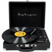 Проигрыватель PRIXTON VC400 чехол, Bluetooth, радио, USB, MicroSD, черный