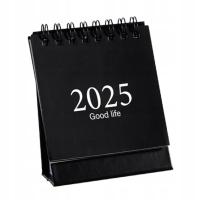 Kalendarz biurkowy Planer dzienny Miesiąc Data Tydzień Wyświetlacz Miesięczny Czarny