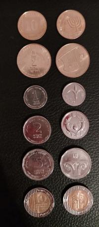 Izrael. Zestaw 6 monet. 2022 rok.UNC. (Nowy set).