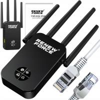 Wzmacniacz sygnału Wi-Fi Renew Force 1200 Mb/s 2,4 GHz/5 GHz 4 anteny