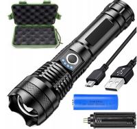 Светодиодный фонарик многофункциональный мощный тактический 5XLED IPX5 водонепроницаемый 2200mAh