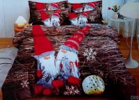 Pościel świąteczna 140x200 cm 4 Częściowa z prześcieradłem wzór 45