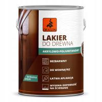 Lakier do drewna delikatny połysk akrylowo-poliuretanowy 2,5L DRAGON