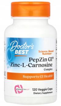 Doctor's Best PepZin Gl / комплекс цинк L-карнозин / желудок 120 капс.