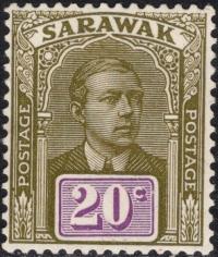 kol.bryt.Sarawak 20 c.czysty *