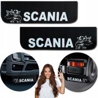 Брызговик фартук крышка логотип SCANIA черно-белый