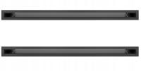 Решетка для камина LUFT 60x800 45S черная 6x80 черная вентиляционная 2 шт.
