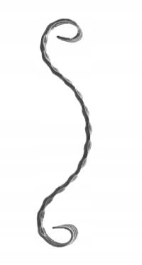 ELEMENT SPIRALNY HISZPAN FAKTUROWANY ELEMENTY KUTE 10.220 12X6 H260XL60