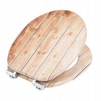 DESKA WC SEDESOWA KLOZETOWA TOALETOWA WOLNOOPADAJACA UNIWERSALNA TWARDA MDF