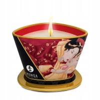 Shunga Romance Świeca do Masażu 170ml Truskawkowe Wino Sojowa