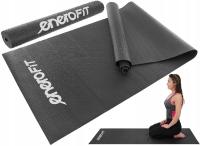 MATA DO ĆWICZEŃ ANTYPOŚLIZGOWA JOGA FITNESS 170x60x0,3cm ENERO FIT czarna