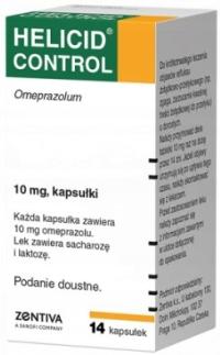 Helicid Control ZGAGA REFLUKS 10 mg 14 kapsułek