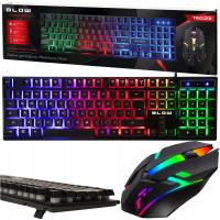 Набор BLOW клавиатура компьютерная мышь игровая USB LED