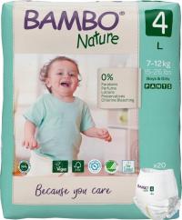 Pieluchomajtki Bambo Nature 4 Maxi 7-12kg Pants 20 sztuk