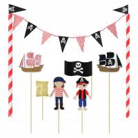 tawy dekorowanie zestawy Baby Shower dla chłopca Pirate Party dobrodziejstw