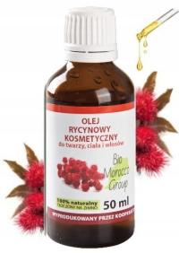 NATURALNY OLEJ RYCYNOWY BIO NIERAFINOWANY TWARZ WŁOSY BRWI RZĘSY 50ML