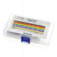 НАБОР РЕЗИСТОРОВ 0.25 вт 1% 30x20szt 600szt. BOX