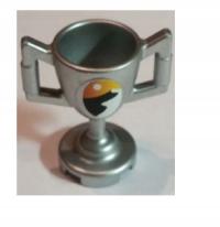 126B3 LEGO sport puchar trofeum 89801pb01 Srebrny metalik